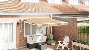 vidaXL Αντιανεμικό Πολύχρωμο 300 x 250 εκ Πολυέστερ και Μέταλλο