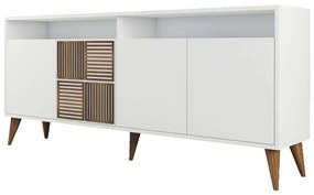 Μπουφές Milan 845HCT5321 180x35x78,6cm White Particle Board, Melamine