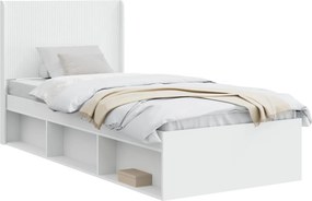 vidaXL Καλάθι με αποθήκη και κεφαλάρι Λευκό 90 x 200 cm