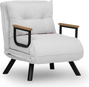 Πολυθρόνα-Κρεβάτι Λευκό SANDO SINGLE 78x67x78