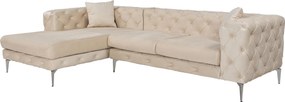 Corner Sofa Como Eco Left - Beige Beige