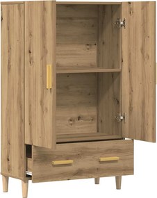 vidaXL Ντουλάπα τεχνίτης Δρυς 70 x 31 x 115 εκ. από Επεξεργασμένο Ξύλο