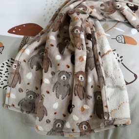 Κουβέρτα Fleece Αγκαλιάς (70x100) S-F Gabin Brun P2D324002