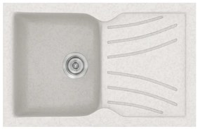Sanitec Classic 337 Metallic Ice Ένθετος Νεροχύτης 45cm