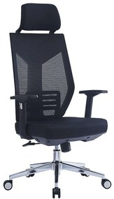 Καρέκλα Γραφείου Διευθυντή Commend 254-000003 50x50,5x114/124cm Black