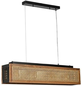 Φωτιστικό Οροφής - Ράγα Kumsal 941RTN1155 88x70cm E27 40W Natural-Walnut Opviq