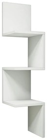 Ραφιέρα γωνιακή τοίχου Insta pakoworld λευκό 25x25x105,5εκ Model: 120-000171