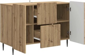 vidaXL Πλαϊνό γραφείο με συρτάρι Artisan Δρυς 89 x 34,5 x 62 εκ.