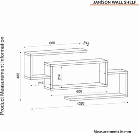 Wall Shelf Janison - White White
