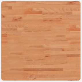 vidaXL Επιφάνεια Τραπεζιού Τετράγωνη 70x70x2,5 εκ. Μασίφ Ξύλο Οξιάς