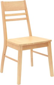 vidaXL Καρέκλες φαγητού 2 pcs Φυσικό 43 x 54 x 89 εκ.