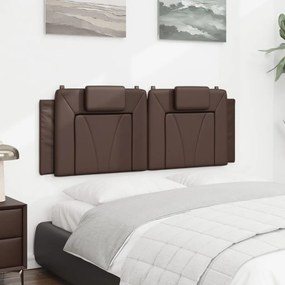 vidaXL Μαξιλάρι για Κεφαλάρι Viana Καφέ 120 εκ. από Συνθετικό Δέρμα