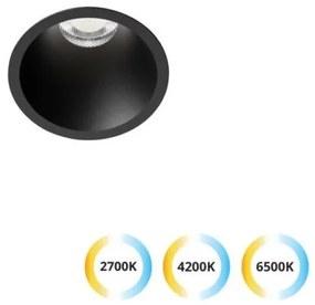 Σποτ Φωτιστικό Χωνευτό Στρογγυλό LED 7W IP20 62mm Dylan Viokef-4311101-Μαύρο 4311101