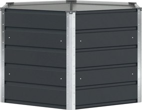 vidaXL Γλάστρα Ανθρακί 129 x 129 x 75 εκ Ατσάλι