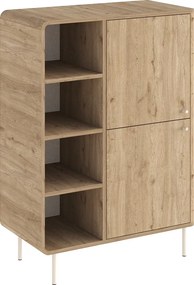 Μπουφές Colia Megapap χρώμα sepet oak 85x44x120,4εκ.