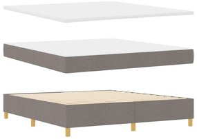 vidaXL Κρεβάτι με Στρώμα και Πάγκο Ταπέζι 180x200 εκ Υφασμάτινο