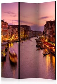 Διαχωριστικό με 3 τμήματα - City of lovers, Venice by night [Room Dividers]