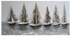 ΠΙΝΑΚΑΣ ΣΕ ΚΑΜΒΑ Fylliana FL0621 ΜΠΕΖ-ΚΑΦΕ 120x3x60εκ 108-225-075