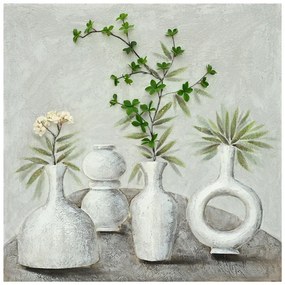 Πίνακας σε καμβά Vase I Inart 100x3x100εκ