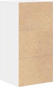 vidaXL Πλαϊνό γραφείο με συρτάρι Λευκό 38 x 34 x 75 εκ