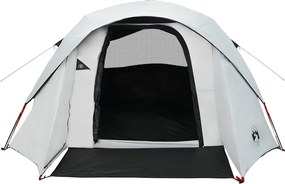 vidaXL Σκηνή Κάμπινγκ 4 Ατόμων Διάβροχη Λευκή Ύφασμα Συσκότισης