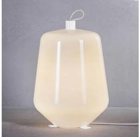Επιτραπέζιο Φωτιστικό LED 13W Dimmer Φυσητό Γυαλί Μέταλλο Λευκό Luisa T3 Prandina-1C50000313001-Λευκό 1C50000313001