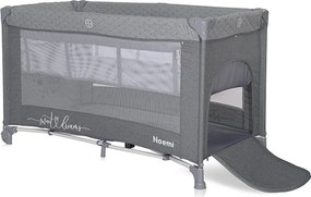 BABY COT NOEMI 2 LAYER COOL GREY STAR