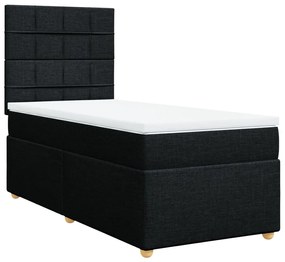 ΚΡΕΒΑΤΙ BOXSPRING ΜΕ ΣΤΡΩΜΑ ΜΑΥΡΟ 90X200 ΕΚ. ΥΦΑΣΜΑΤΙΝΟ 3291165