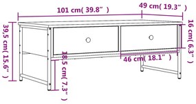 ΤΡΑΠΕΖΑΚΙ ΣΑΛΟΝΙΟΥ ΓΚΡΙ SONOMA 101X49X39,5 ΕΚ. ΕΠΕΞΕΡΓ. ΞΥΛΟ 837740