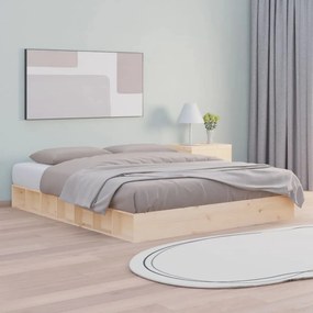vidaXL Πλαίσιο Κρεβατιού 120 x 200 εκ. από Μασίφ Ξύλο
