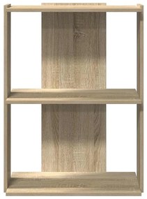 Βιβλιοθήκη 3 Επιπέδων Sonoma Δρυς 60x30x80 εκ. Επεξεργ. Ξύλο - Καφέ