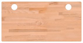 vidaXL Επιφάνεια Γραφείου 100x50x2,5 εκ. από Μασίφ Ξύλο Οξιάς