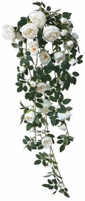 Τεχνητό Κρεμαστό Φυτό Νεραγκούλες 00-00-23324-1 100cm Green-White Marhome Πλαστικό, Ύφασμα