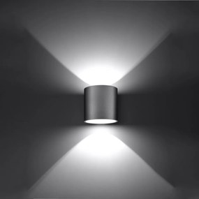 Sollux Φωτιστικό τοίχου Orbis 1,αλουμίνιο,1xG9/40w