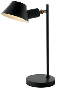 Φωτιστικό Επιτραπέζιο 20223 1xE27 Max 25W Black Matt - Gold Matt Metal,Aluminum