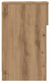 vidaXL Κομοδίνο με συρτάρι Αρτισιανή Δρυς 20x36x60 εκ.