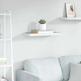 vidaXL Ράφι Τοίχου Δρυς/Άσπρο 60x23,5x3,8 εκ. MDF