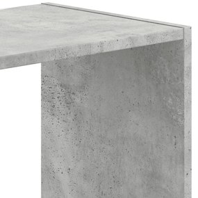 vidaXL Βιβλιοθήκη Γκρι Σκυροδέματος 68,5x32x75 εκ. Επεξεργ. Ξύλο