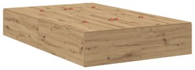 vidaXL μονάδα αποθήκευσης κρεβάτι  Artisan Oak 120x190 εκ.