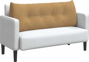 vidaXL Μαξιλάρι Πλάτης Καφέ 120 x 24 x 50 εκ Βελούδο