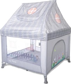 PLAYPEN MY PLACE WITH ROOF GREY