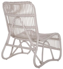 Καρέκλα - Πολυθρόνα BRONNY C9644.02 Λευκό Rattan 60x82x92Υ εκ. 60x2x92 εκ.