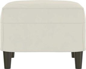 vidaXL Πάγκος Κρεμ 70 x 35 x 41 εκ. Βελούδινος