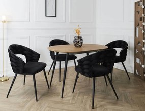 ΚΑΡΈΚΛΕΣ &amp; ΠΟΛΥΘΡΌΝΕΣ SAWYER CHAIR BLACK A1 HD0359