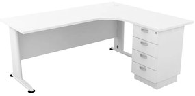 SUPERIOR COMPACT Δεξιά Γωνία Απόχρωση Άσπρο 180x70x75 / 150x60x75cm ΕΟ995,2