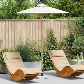 vidaXL Ομπρέλα Κήπου Κρεμ λευκό 180 x 180 x 230 εκ. Μπαμπού