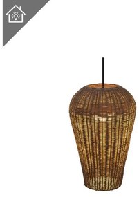 Κρεμαστό Φωτιστικό Οροφής E27 IP20 Saona LUMSAO050XXHINW New Garden-LUMSAO050XXHINW-Καφέ LUMSAO050XXHINW