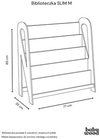 Βιβλιοθήκη Montessori Slim Medium BabyWood