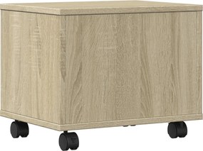 vidaXL Βάση Εκτυπωτή με Ρόδες Sonoma Δρυς 41x32x34,5 εκ.