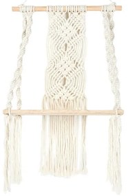 Ράφι τοίχου Μακραμέ Home Deco Factory με διαστάσεις 30x15x50cm